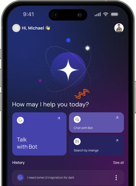 AI-powered mobile technology interface